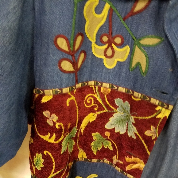 Sante' Classics XL Denim Beautiful Design Jacket - Picture 4 of 11